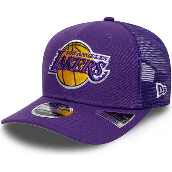 Lippikset kaareva rekka violetti snapback 9SEVENTY Stretch Snap Eg Los Angeles Lakers NBA New Era