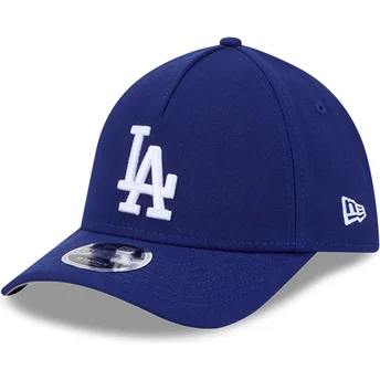 New Era Curved Brim 39THIRTY M-Crown A Frame Los Angeles Dodgers MLB Blue Fitted Cap