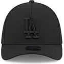 new-era-curved-brim-black-logo-39thirty-m-crown-a-frame-los-angeles-dodgers-mlb-black-fitted-cap