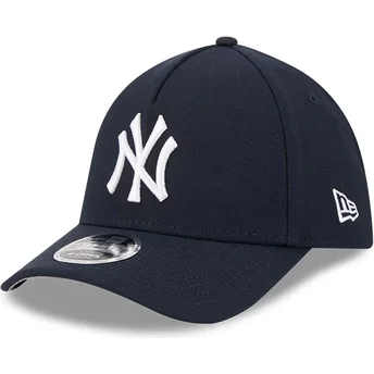New Era Curved Brim 39THIRTY M-Crown A Frame New York Yankees MLB Navy Blue Fitted Cap