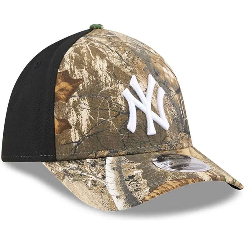 lippikset-kaareva-maastokuvio-istuva-39thirty-m-crown-a-frame-realtree-new-york-yankees-mlb-new-era