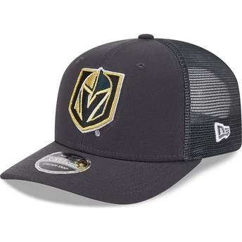 New Era 9SEVENTY Stretch Snap Evergreen Vegas Golden Knights NHL Grey Trucker Hat