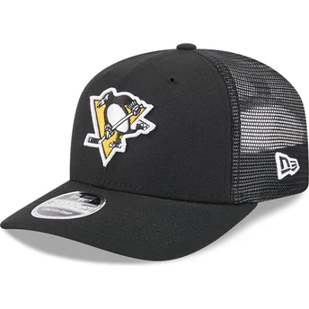 Cap kaareva black snapback 9SEVENTY Stretch Snap Evergreen Pittsburgh Penguins NHL New Era