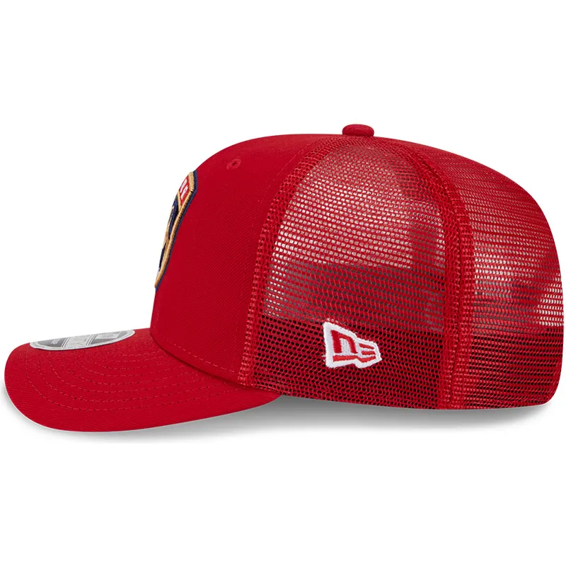 lippikset-kaareva-rekka-punainen-snapback-9seventy-stretch-snap-evergreen-florida-panthers-nhl-new-era