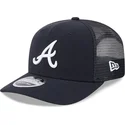 lippikset-kaareva-rekka-laivastonsininen-snapback-9seventy-stretch-snap-evergreen-atlanta-braves-mlb-new-era