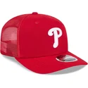lippikset-kaareva-rekka-punainen-snapback-9seventy-stretch-snap-evergreen-philadelphia-phillies-mlb-new-era