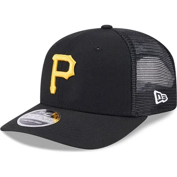 New Era 9SEVENTY Stretch Snap Evergreen Pittsburgh Pirates MLB Black Trucker Hat