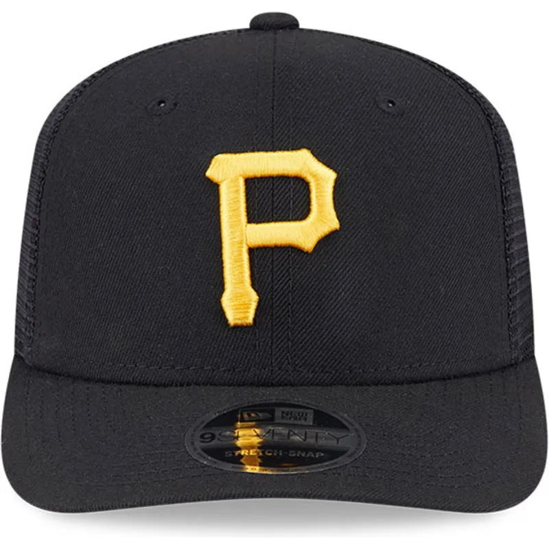new-era-9seventy-stretch-snap-evergreen-pittsburgh-pirates-mlb-black-trucker-hat