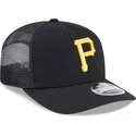 lippikset-kaareva-rekka-musta-snapback-9seventy-stretch-snap-evergreen-pittsburgh-pirates-mlb-new-era
