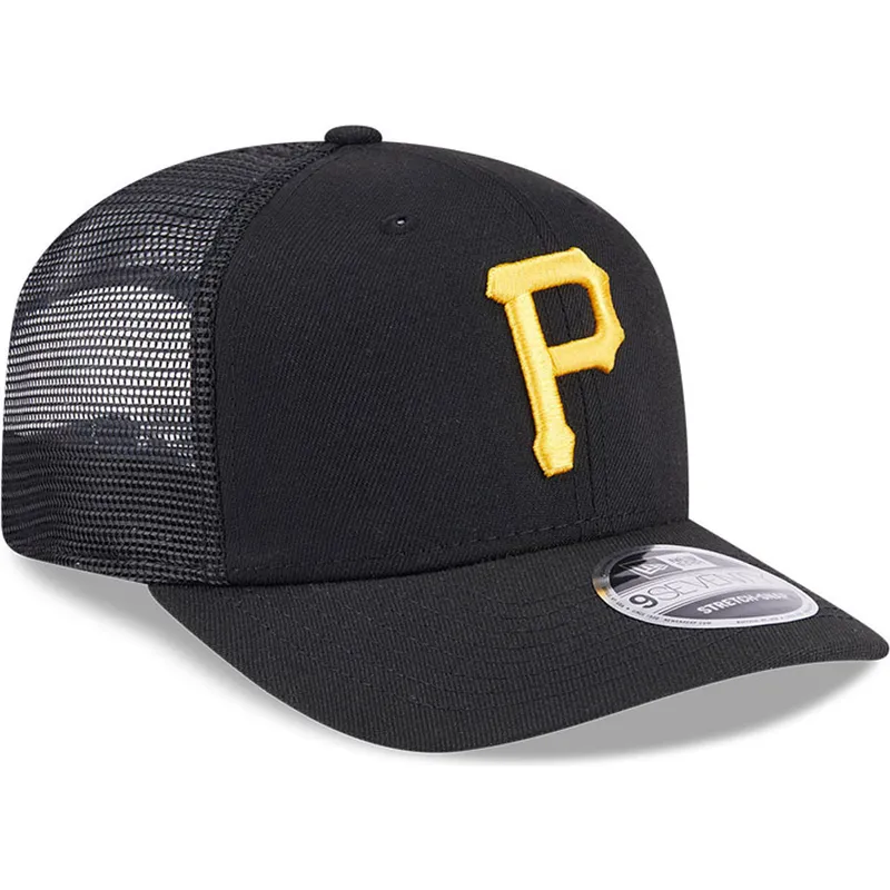 lippikset-kaareva-rekka-musta-snapback-9seventy-stretch-snap-evergreen-pittsburgh-pirates-mlb-new-era