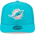 new-era-9seventy-stretch-snap-evergreen-miami-dolphins-nfl-blue-trucker-hat
