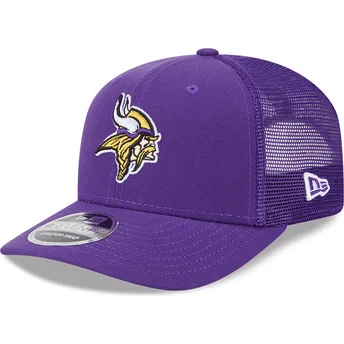 Cap kaareva violet snapback 9SEVENTY Stretch Snap Evergreen Minnesota Vikings NFL New Era