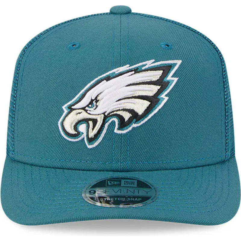 new-era-9seventy-stretch-snap-evergreen-philadelphia-eagles-nfl-green-trucker-hat