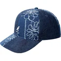 lippikset-kaareva-laivastonsininen-saadettava-nauha-denim-mashup-medium-blue-floral-kangol