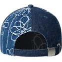 lippikset-kaareva-laivastonsininen-saadettava-nauha-denim-mashup-medium-blue-floral-kangol