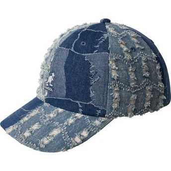 Lippikset kaareva sininen säädettävä nauha Denim Mashup Medium Blue Kangol
