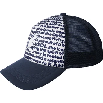 Cap kaareva navy blue snapback Kangol