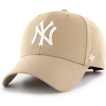 Cap kaareva khaki adjustable strap MVP New York Yankees MLB 47 Brand