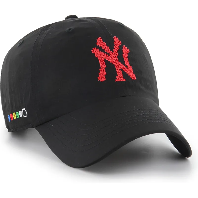 lippikset-kaareva-musta-saadettava-nauha-clean-up-eight-bit-hero-new-york-yankees-mlb-47-brand lippikset-kaareva-musta-saadettava-nauha-clean-up-eight-bit-hero-new-york-yankees-mlb-47-brand