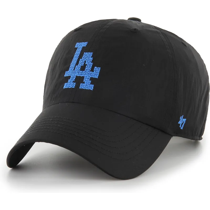 lippikset-kaareva-musta-saadettava-nauha-clean-up-eight-bit-hero-los-angeles-dodgers-mlb-47-brand