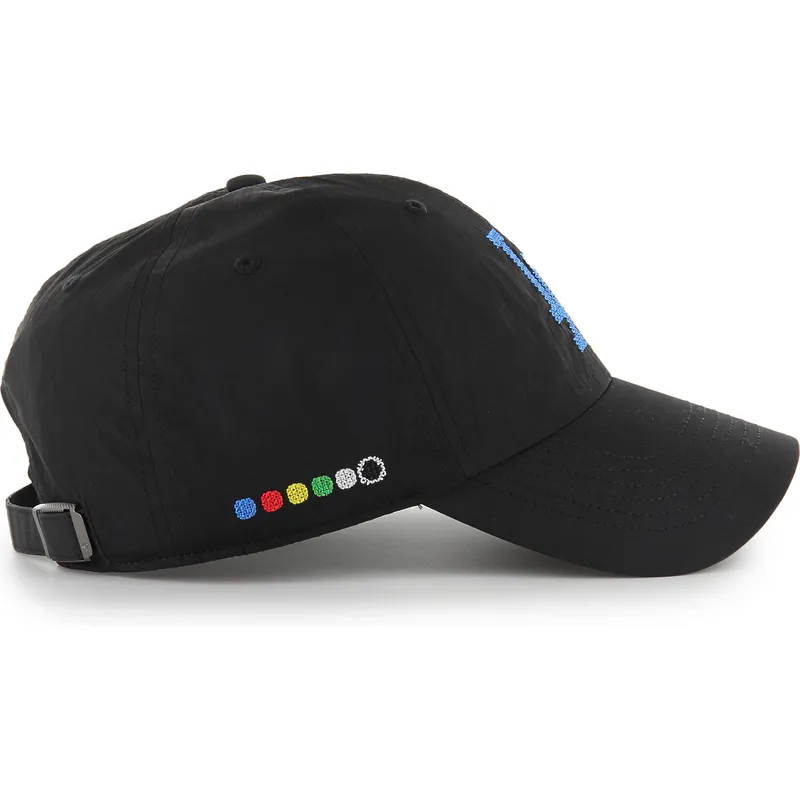 lippikset-kaareva-musta-saadettava-nauha-clean-up-eight-bit-hero-los-angeles-dodgers-mlb-47-brand