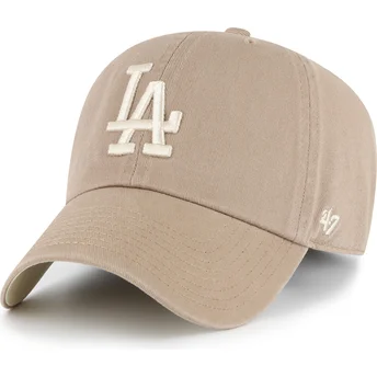 Cap kaareva brown adjustable strap Clean Up Ballpark Portabella Los Angeles Dodgers MLB 47 Brand