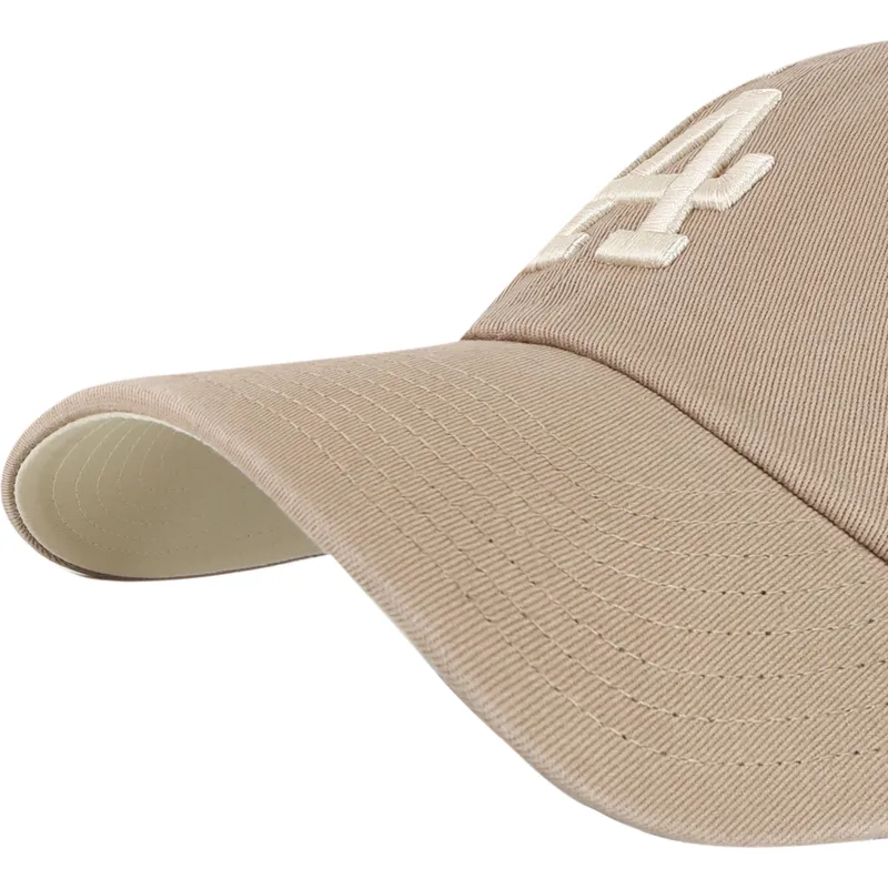 lippikset-kaareva-ruskea-saadettava-nauha-clean-up-ballpark-telinebella-los-angeles-dodgers-mlb-47-brand