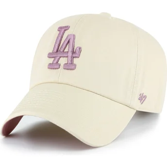 Cap kaareva beige adjustable strap Clean Up Ballpark Los Angeles Dodgers MLB 47 Brand