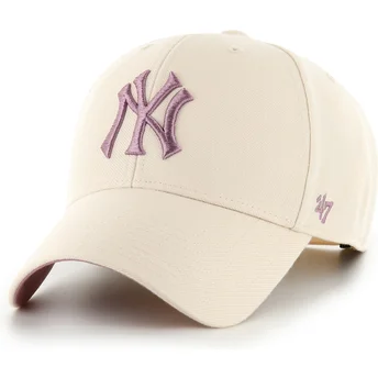 Cap kaareva beige snapback MVP Ballpark New York Yankees MLB 47 Brand