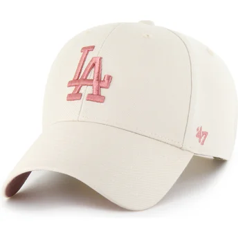 Lippikset kaareva beige snapback rosa MVP Ballpark Los Angeles Dodgers MLB 47 Brand