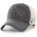 cap-kaareva-black-snapback-clean-up-trailer-script-mesh-new-york-yankees-mlb-47-brand