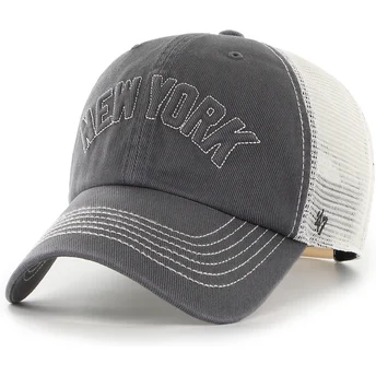 Cap kaareva black snapback Clean Up Trailer Script Mesh New York Yankees MLB 47 Brand