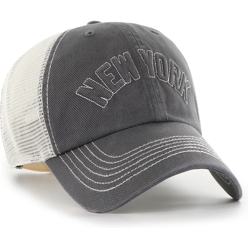 lippikset-kaareva-rekka-musta-snapback-clean-up-trailer-script-mesh-new-york-yankees-mlb-47-brand