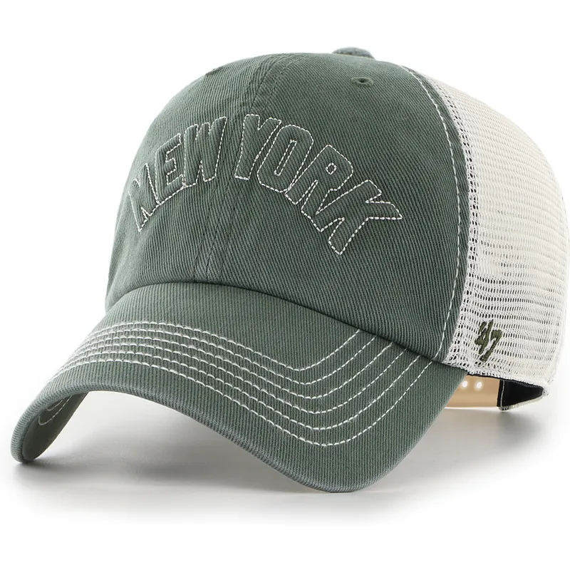 cap-kaareva-green-snapback-clean-up-trailer-script-mesh-new-york-yankees-mlb-47-brand