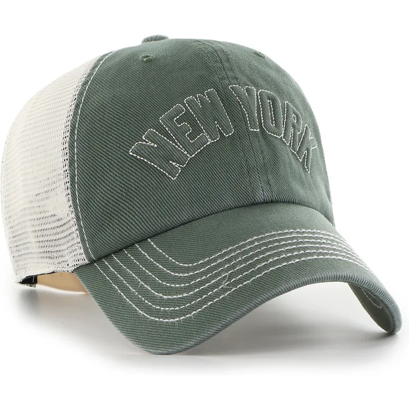 cap-kaareva-green-snapback-clean-up-trailer-script-mesh-new-york-yankees-mlb-47-brand