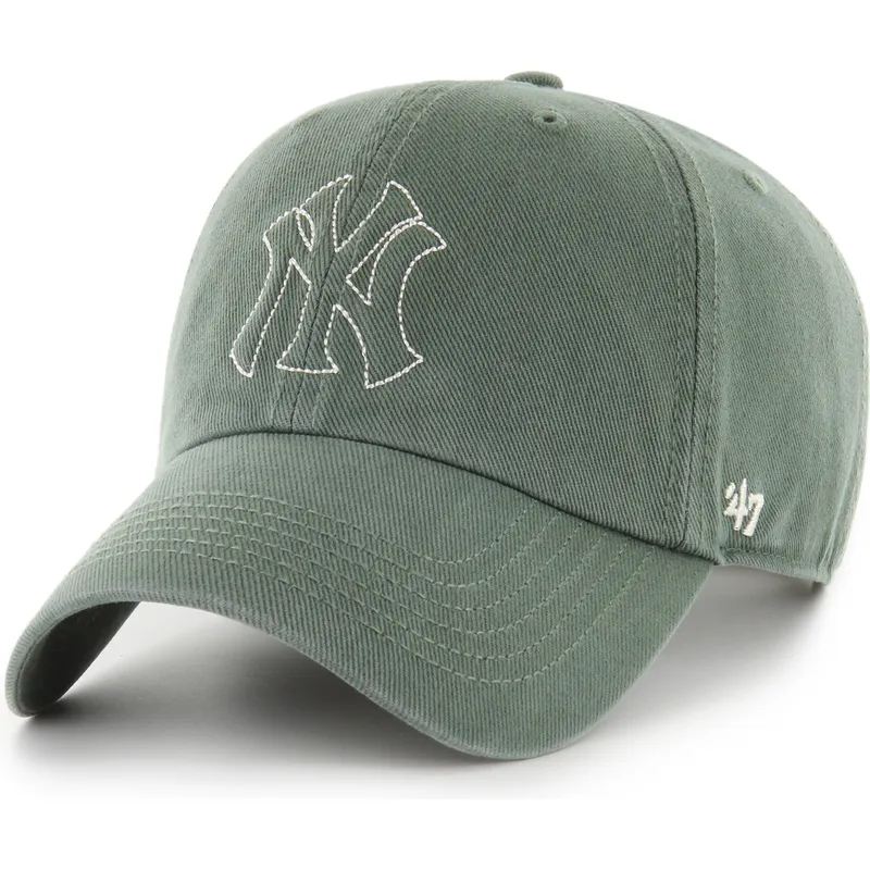 lippikset-kaareva-vihrea-saadettava-nauha-clean-up-trailer-new-york-yankees-mlb-47-brand lippikset-kaareva-vihrea-saadettava-nauha-clean-up-trailer-new-york-yankees-mlb-47-brand