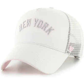 Cap kaareva beige snapback rosa Offside DT Soft Glow Script New York Yankees MLB 47 Brand