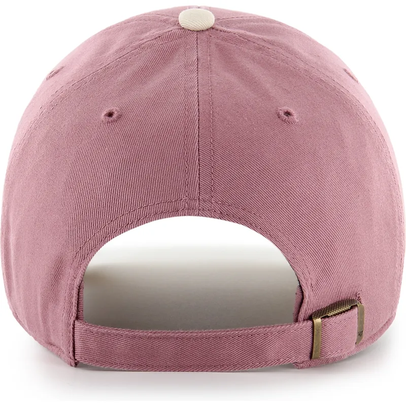 cap-kaareva-pink-adjustable-strap-mvp-base-runner-two-tone-legend-new-york-yankees-mlb-47-brand