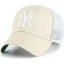 lippikset-kaareva-rekka-beige-snapback-clean-up-trawler-new-york-yankees-mlb-47-brand