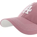 lippikset-kaareva-vaaleanpunainen-saadettava-nauha-clean-up-contrast-stitch-los-angeles-dodgers-mlb-47-brand