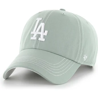 Lippikset kaareva vihreä säädettävä nauha Clean Up Contrast Stitch Los Angeles Dodgers MLB 47 Brand