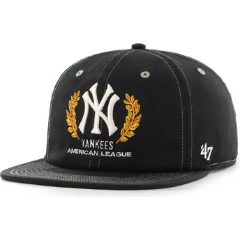 Cap litteä black snapback Captain RL Keepsake New York Yankees MLB 47 Brand