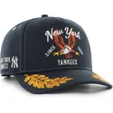 lippikset-kaareva-laivastonsininen-snapback-hitch-keepsake-new-york-yankees-mlb-47-brand