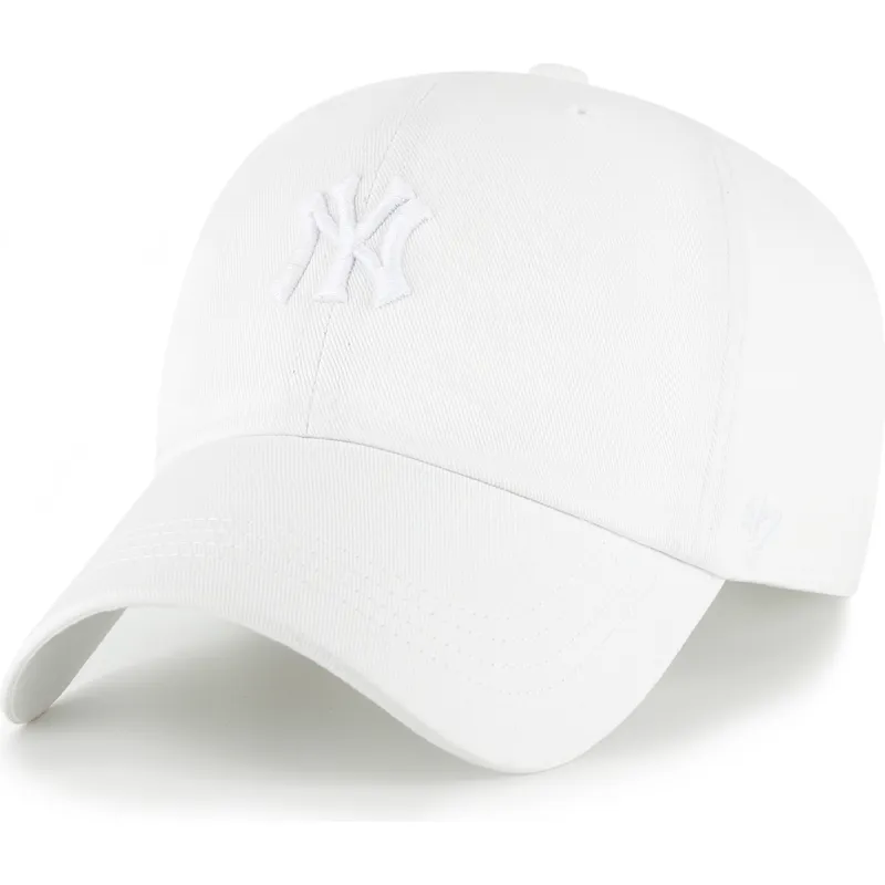 lippikset-kaareva-valkoinen-saadettava-nauha-clean-up-contemporary-two-tone-new-york-yankees-mlb-47-brand