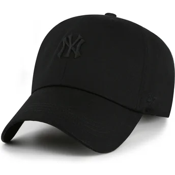 Lippikset kaareva musta säädettävä nauha Clean Up Contemporary Two Tone New York Yankees MLB 47 Brand