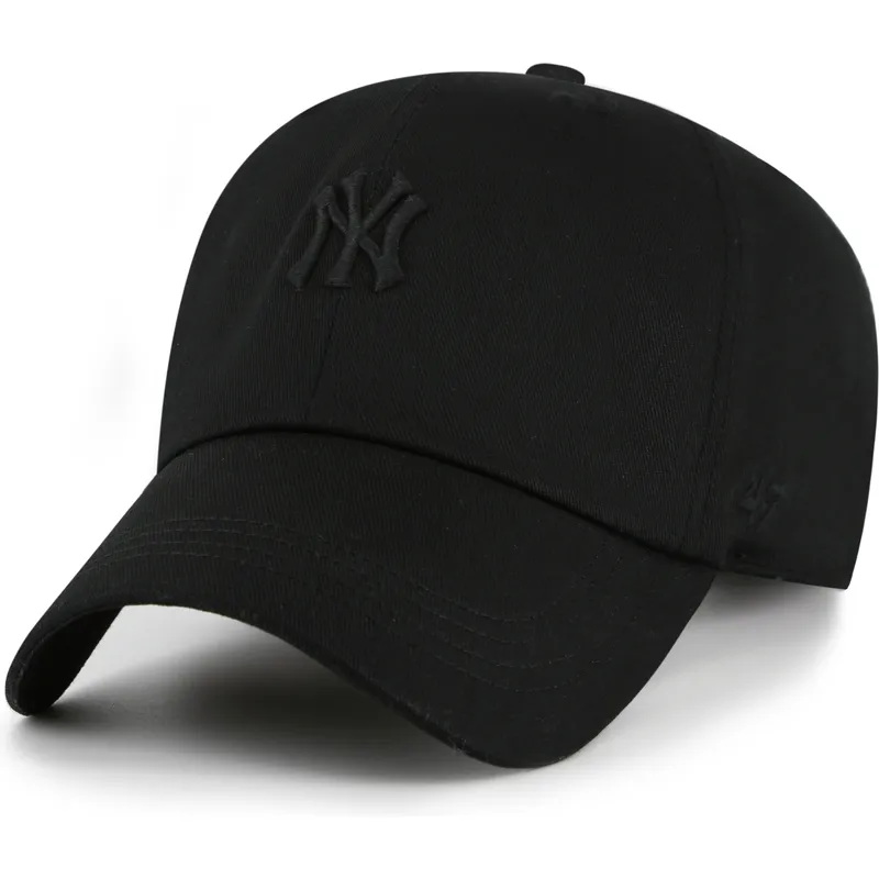 lippikset-kaareva-musta-saadettava-nauha-clean-up-contemporary-two-tone-new-york-yankees-mlb-47-brand