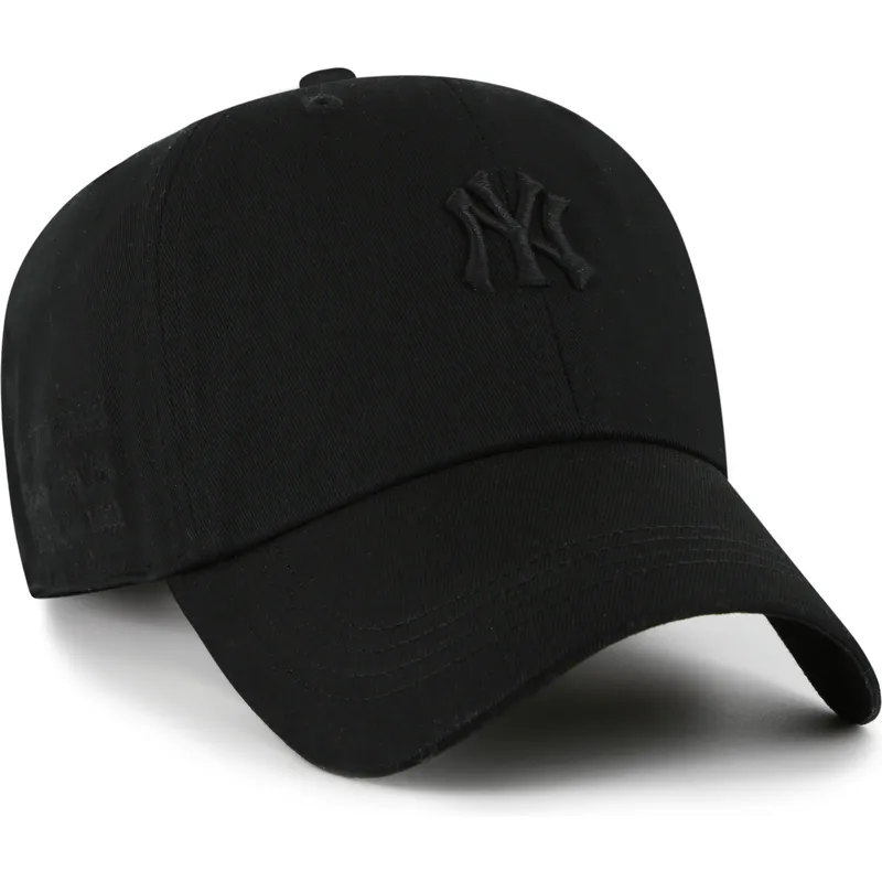 lippikset-kaareva-musta-saadettava-nauha-clean-up-contemporary-two-tone-new-york-yankees-mlb-47-brand