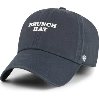Lippikset kaareva laivastonsininen säädettävä nauha Brunch Hat Clean Up Phrase Base Runner Icon 47 Brand