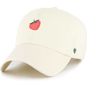 Lippikset kaareva beige säädettävä nauha Strawberry Cookie Clean Up Food Base Runner Icon 47 Brand