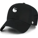 lippikset-kaareva-musta-saadettava-nauha-yin-yang-smiley-clean-up-base-runner-icon-47-brand